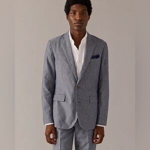 J. Crew Ludlow Carpini Italian Cotton Suit Jacket